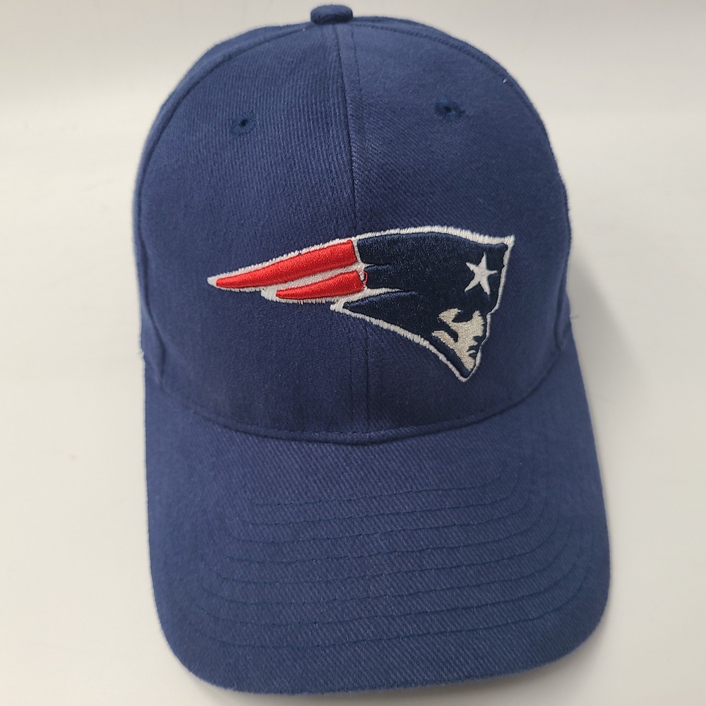 Vintage New England Patriots Hat Adjustable NFL Blue Red Football Casual Men
